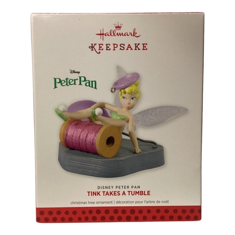 Disney Peter Pan Tink Takes A Tumble Hallmark Keepsake Ornament Christmas 2013 N
